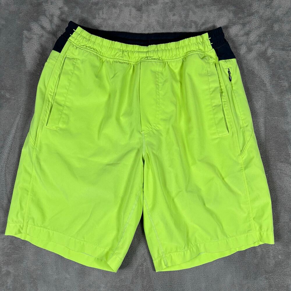 Birddogs Boomstick Men’s Shorts M Long Neon Lime Green Navy Lined 9”